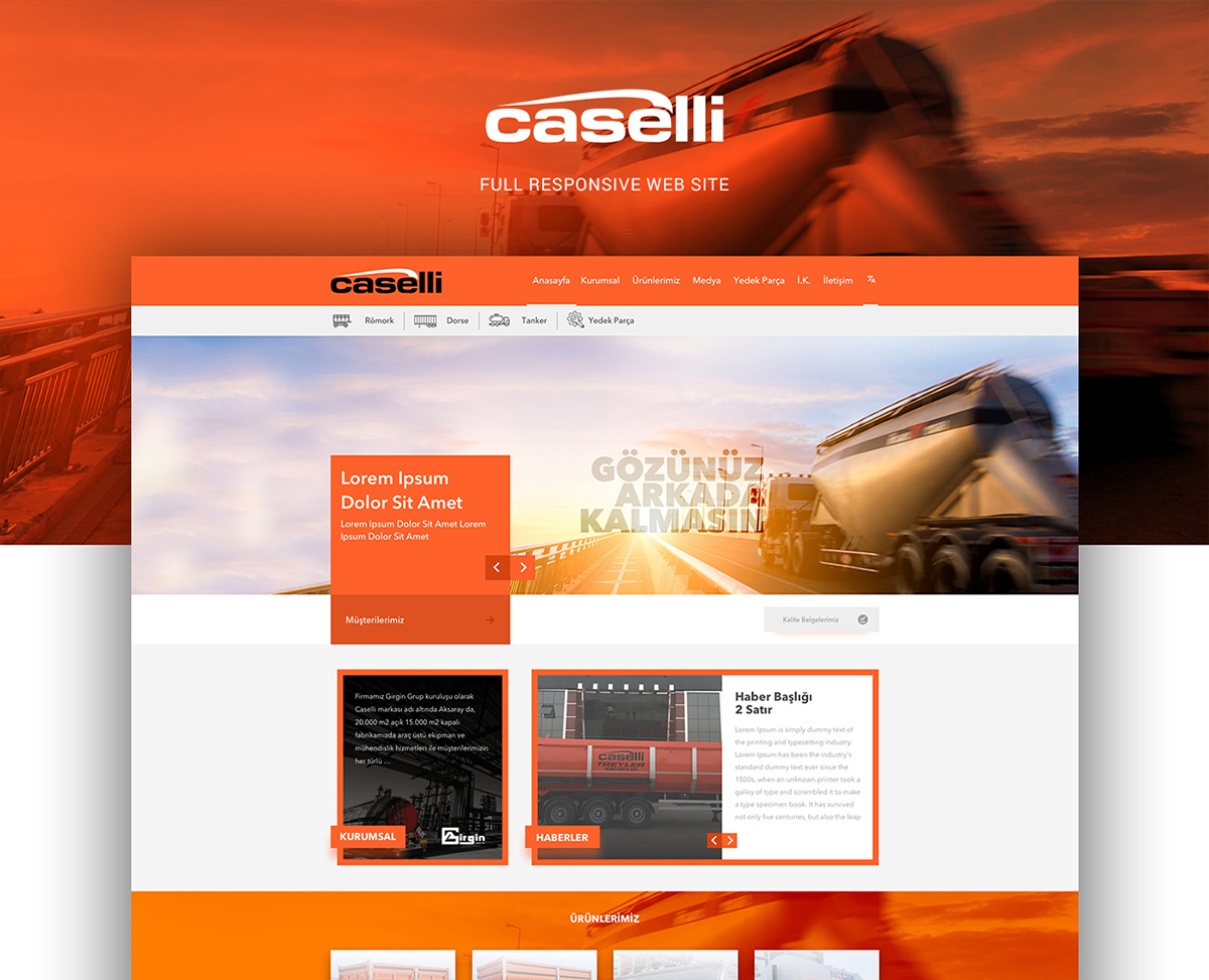 Caselli Responsive Web Sitesi